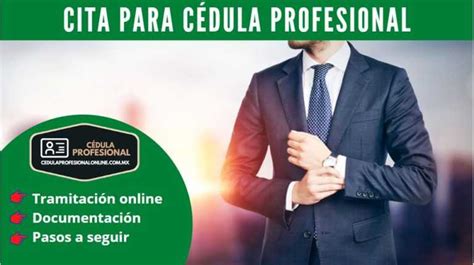 citas para cedula profesional|Selección de trámite